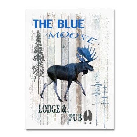 LightBoxJournal 'The Blue Moose' Canvas Art,24x32